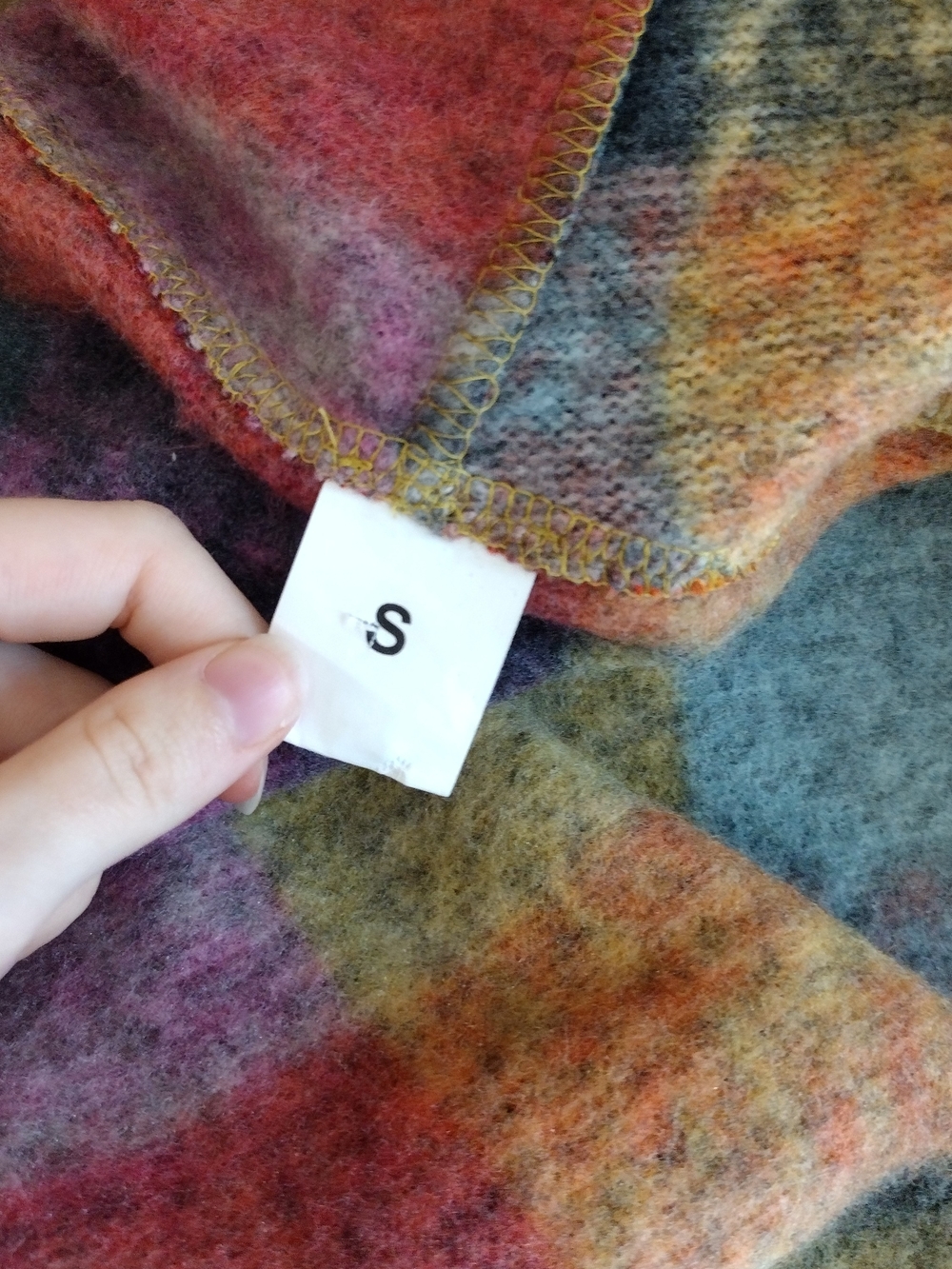 BiBi Multicolor Patchwork Hooded Cardigan - Picture 6 of 7
